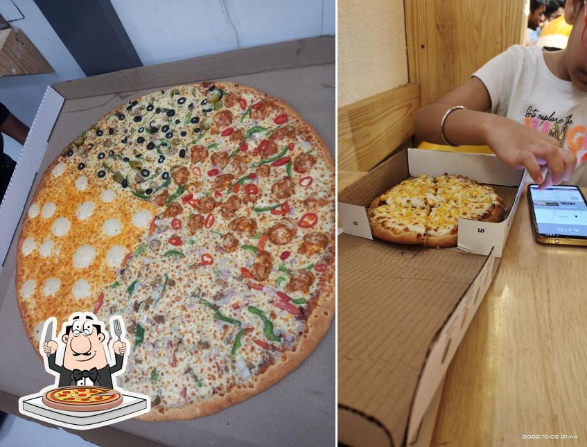 At La Pino'z Pizza Gwalior, you can enjoy pizza