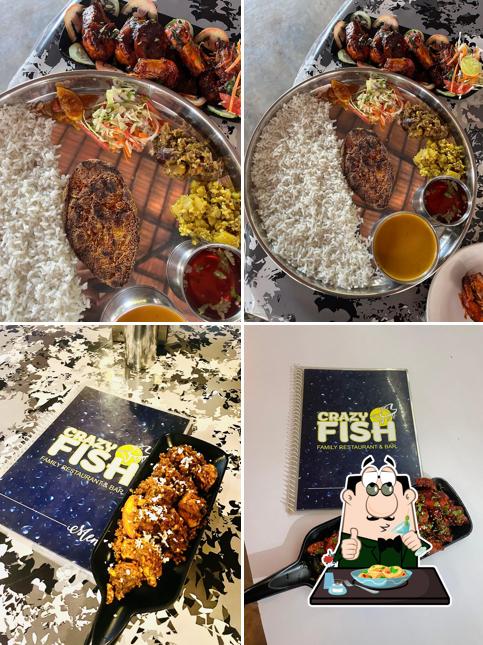 Food at CRAZY FISH Family Restaurant & Bar