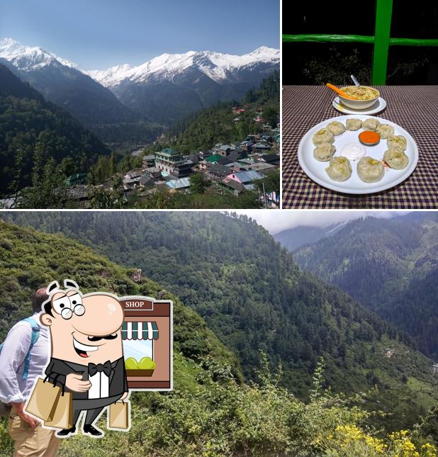 The photo of Dev Dhaba’s exterior and food