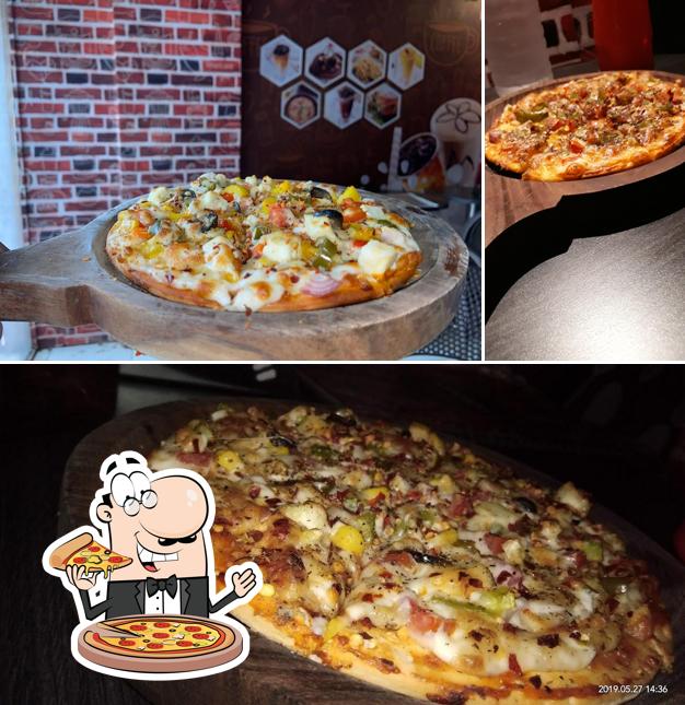 Pick pizza at Pokket Cafe Karjat
