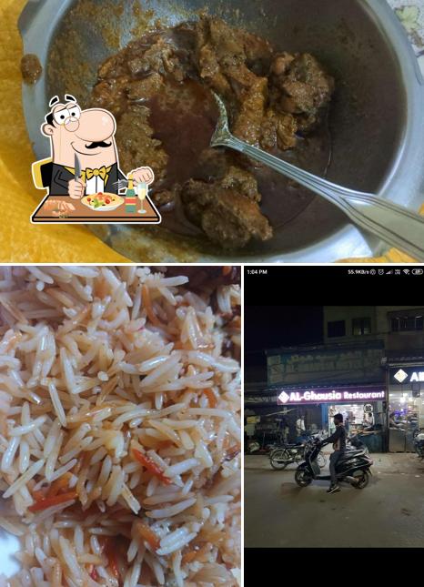 This is the photo showing food and exterior at Al-Ghausia