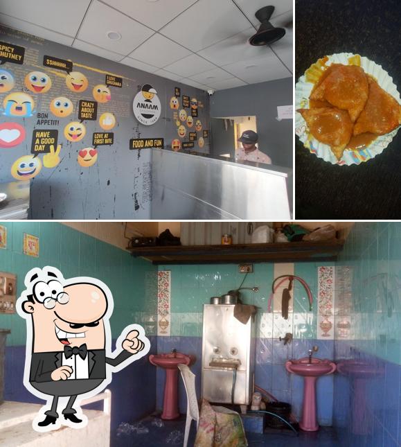 The image of interior and food at Anaam Ghughra Center