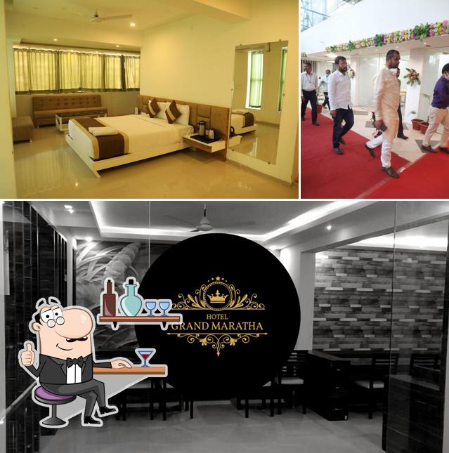 The interior of Hotel Grand Maratha