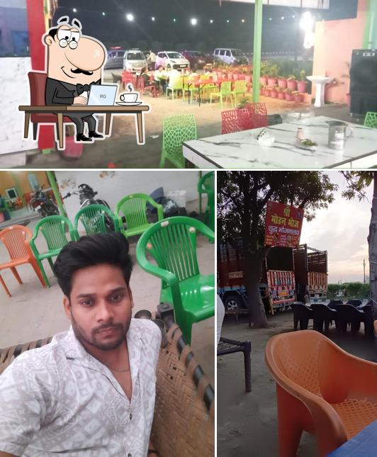 Shree ganpati shudh bhojanalay is distinguished by interior and exterior