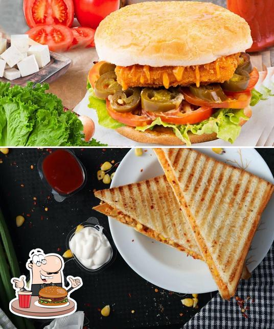 Order a burger at V Café - Meals by PVR