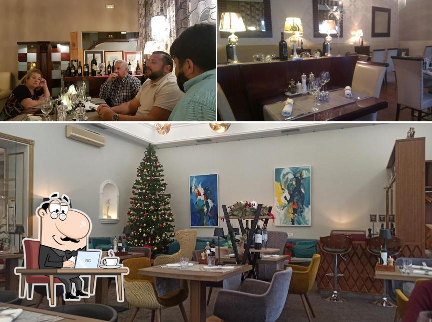 Gli interni di Restoran Waldinger