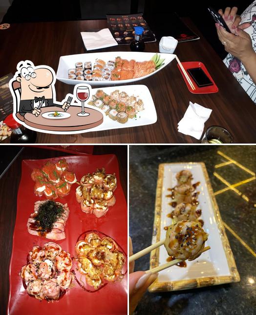 Comida em Sushima Restaurante Japonês