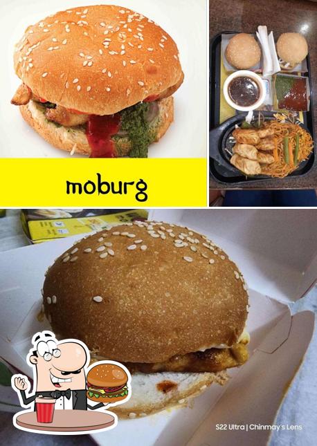 Get a burger at Wow! Momo