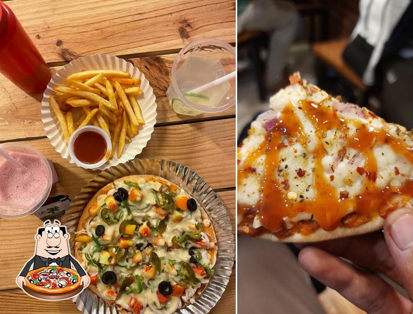 Pick pizza at DCD Cafe