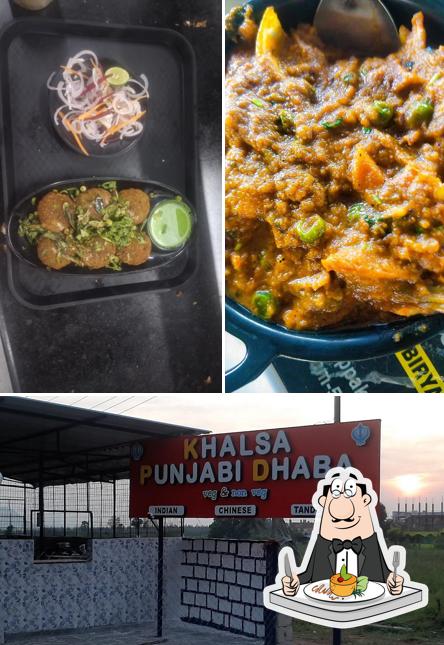 Food at Khalsa Punjabi Dhaba