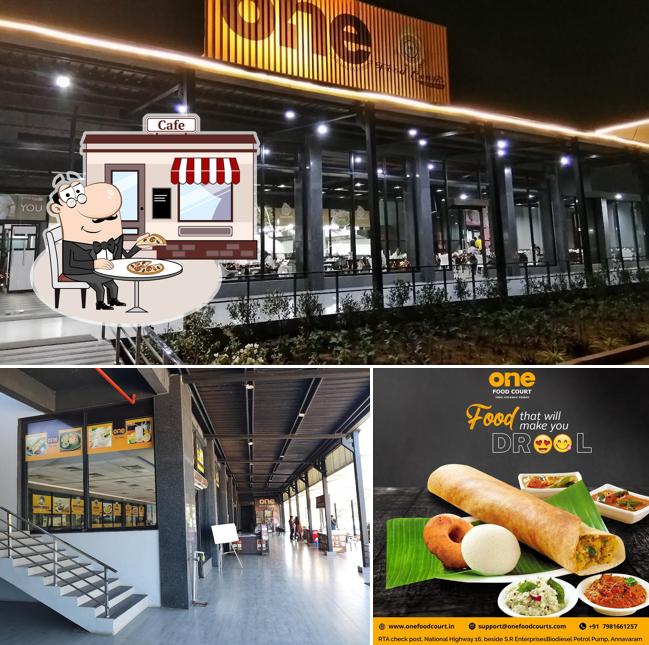 The outside part is an important feature of One Food Courts Annavaram Best Restaurants In Annavaram