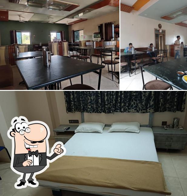The interior of Rajdhani Hotel