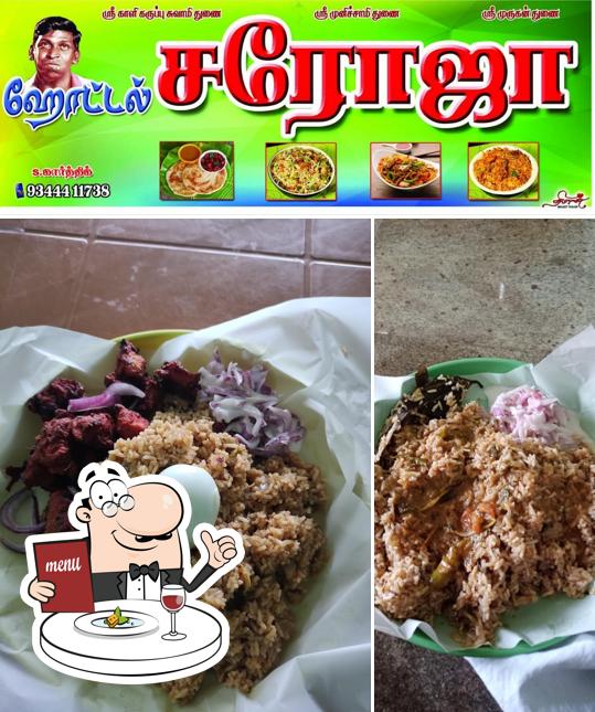 Food at Hotel Saroja