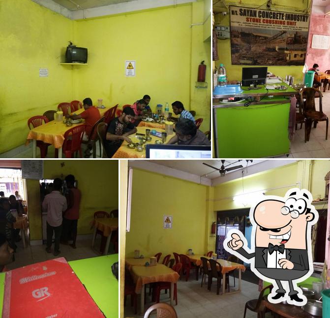 The interior of Sayan Hotel Silchar