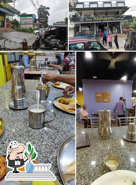 Shree Akshayam Veg Kitchen is distinguished by exterior and food