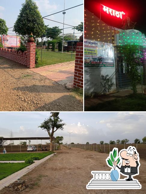 Enjoy the view at the outside area of Hotel Maratha