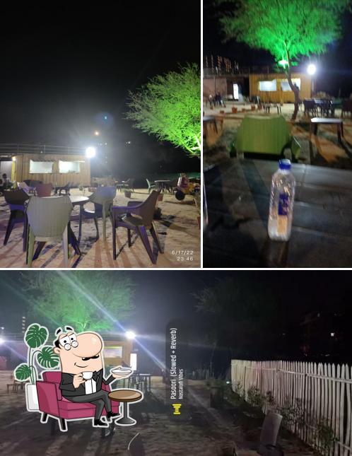 Check out the image displaying interior and beverage at LITTEL BITES CAFE. (NIGHT CAFE)
