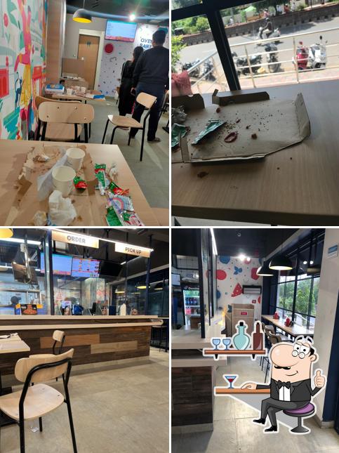 The interior of Domino's Pizza