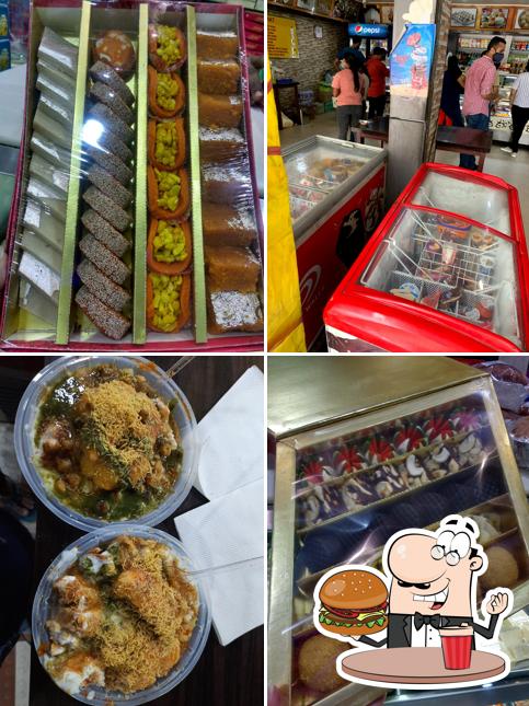 Try out a burger at Gokul Sweets