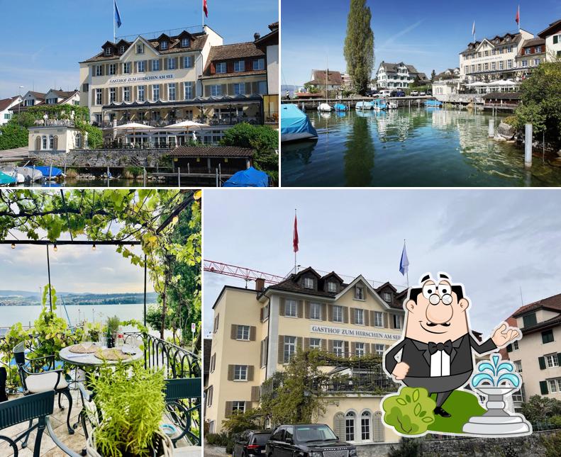 Puoi goderti l'aria fresca dal dehors di Gasthof Hirschen am See