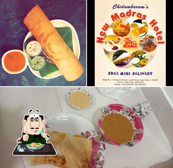 Food at New Madras Hotel