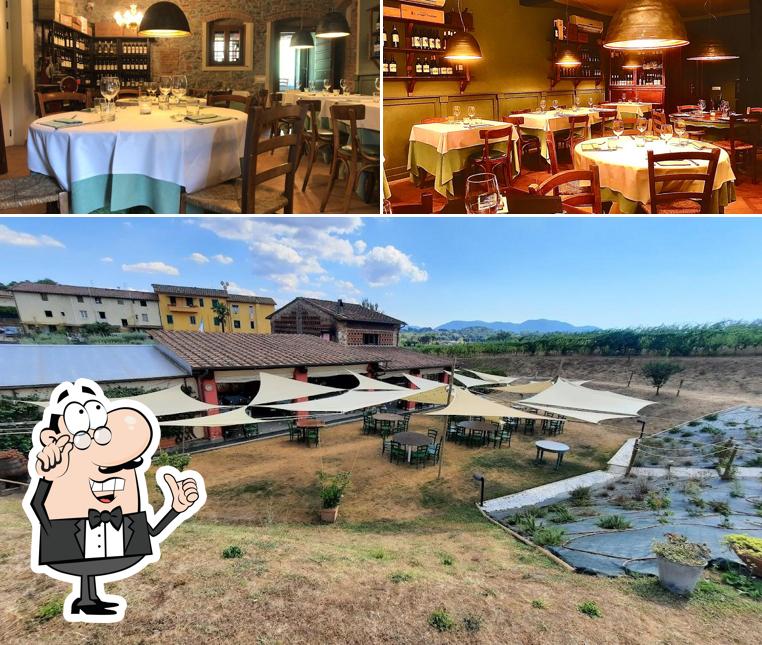 Gli interni di In Cantina agriturismo ristorante