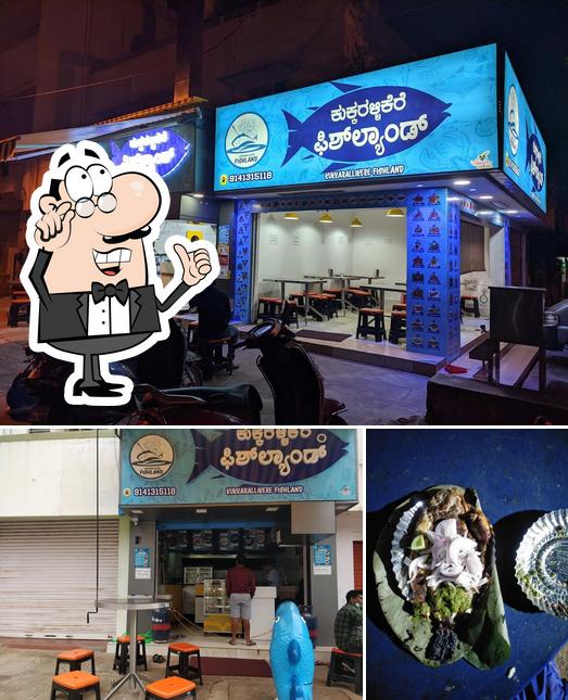 Among different things one can find interior and dessert at Kukkarallikere Fishland