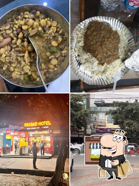 Among different things one can find exterior and food at Prasad Hotel & Resturant