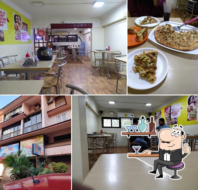 Take a seat at one of the tables at Smokin' Joe's