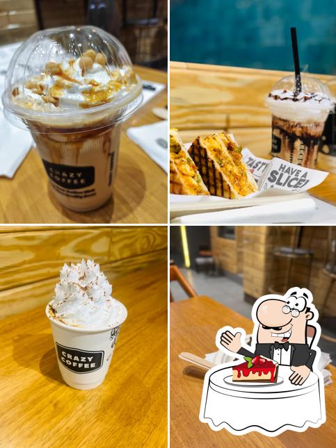 Crazy Coffee offers a selection of desserts
