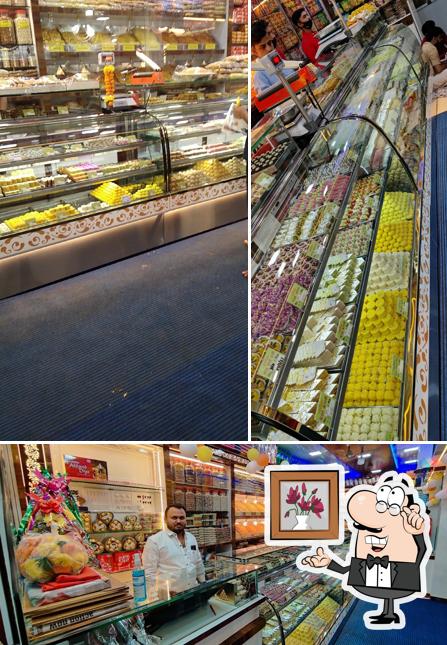 The interior of Jodhana Sweet & Namkeen