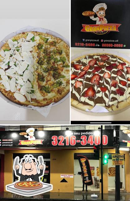 No Gran Pizza - Pizzaria, você pode degustar pizza