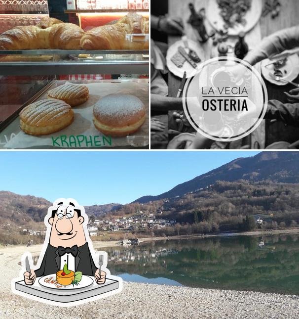 Tra le diverse cose da La Vecia Ostaria si possono trovare la cibo e esterno