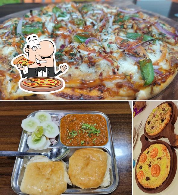 Order pizza at Café Durga
