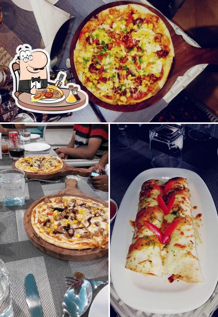 Try out pizza at Kafe Delizioso