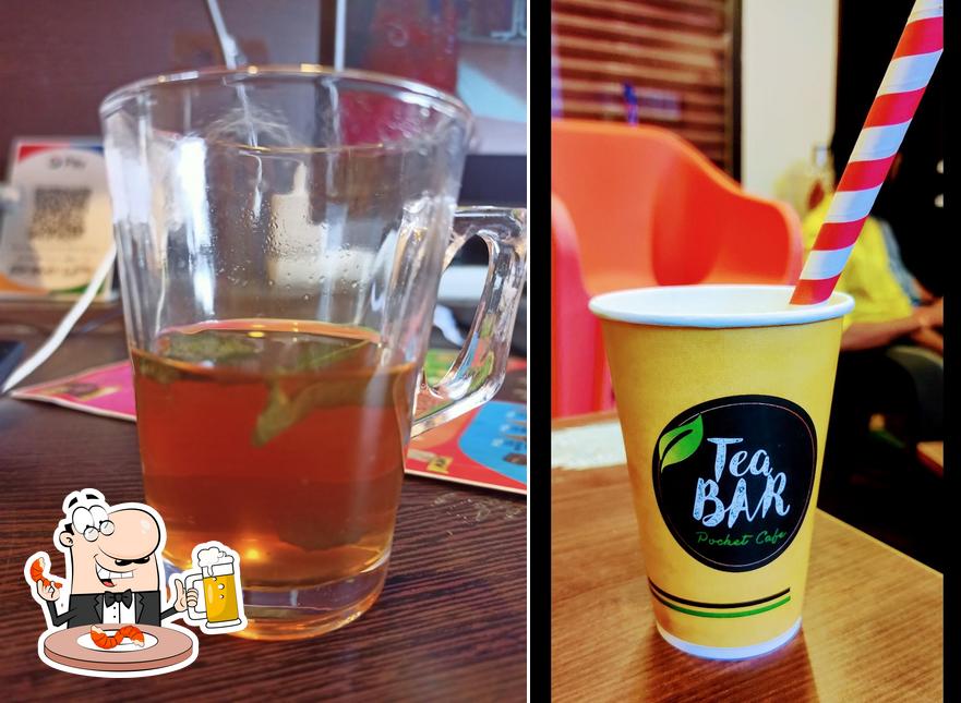 Order a glass of light or dark beer