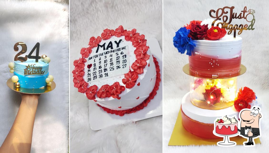 Red velvet cake at @cake_o.clock_0