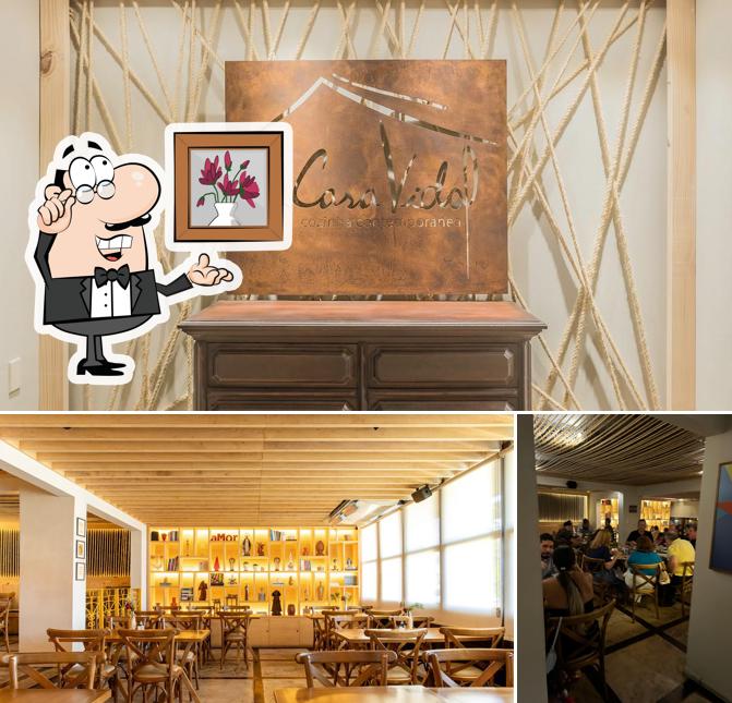 O interior do A Casa Vidal