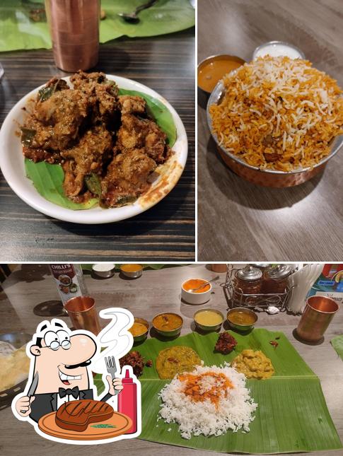Nandhini Deluxe Andhra Restaurant - Nagavara serves meat meals