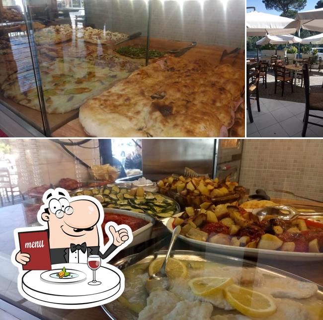 Questa è la immagine che mostra la cibo e tavolo da pranzo di Angy PolloPizza