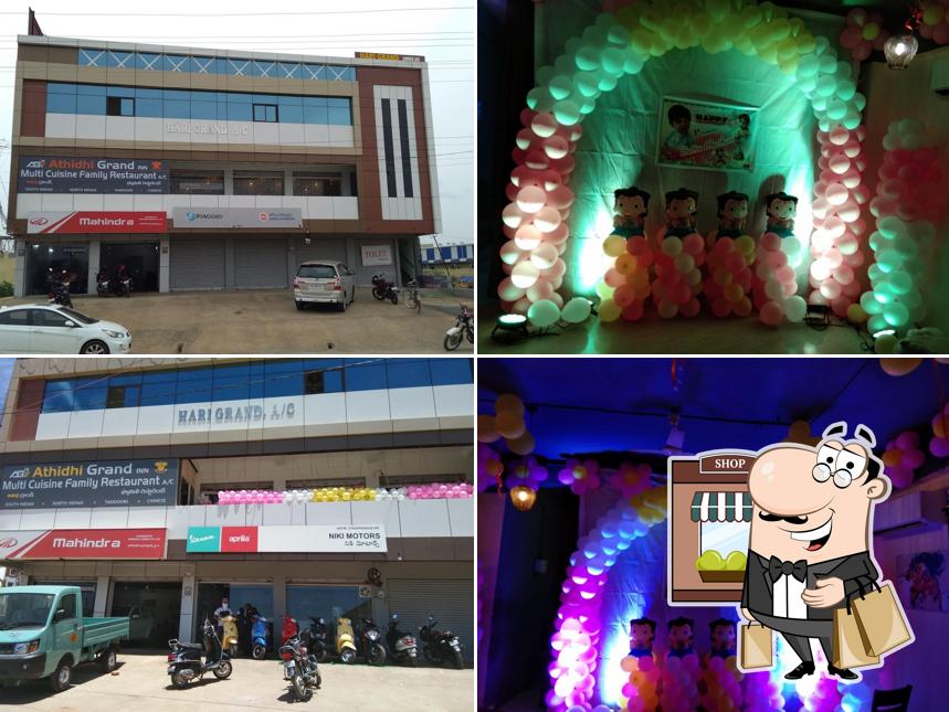 The exterior of Athidhi Grand Inn Family Restaurant