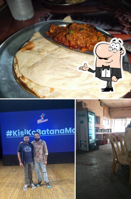 Among various things one can find interior and food at Ganapati Dhaba