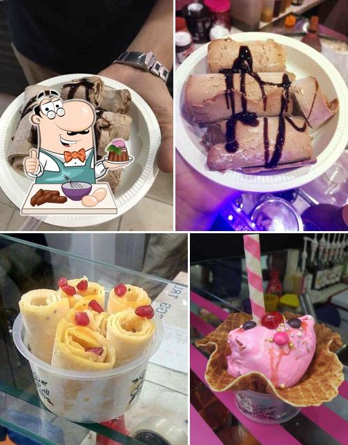 Don’t forget to order a dessert at Fusion Ice Rolls