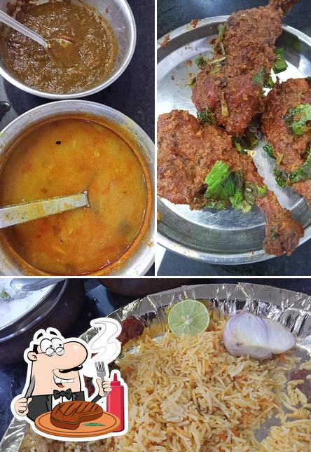 Get meat dishes at Hotel New Taj