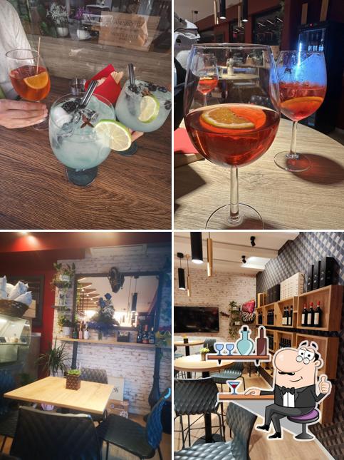 Questa è la foto che mostra la interni e cibo di Vinarium Wine Bar