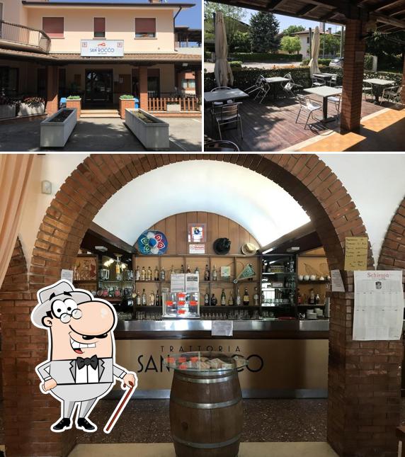 Gli esterni di Trattoria San Rocco