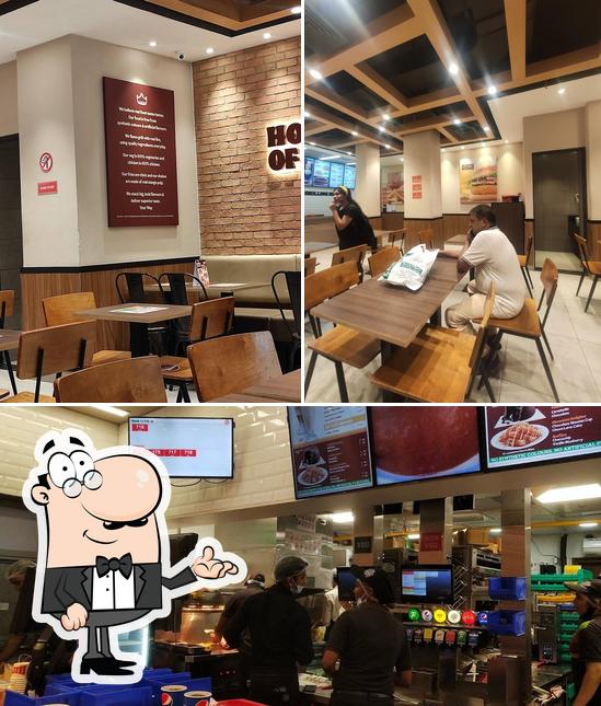 The interior of Burger King