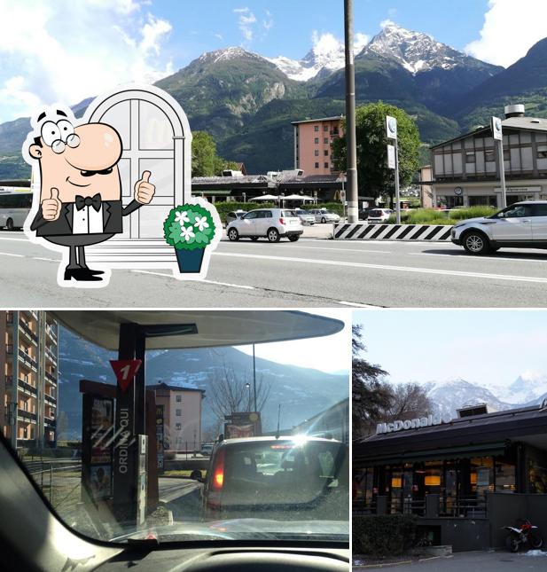 Gli esterni di McDonald's Aosta