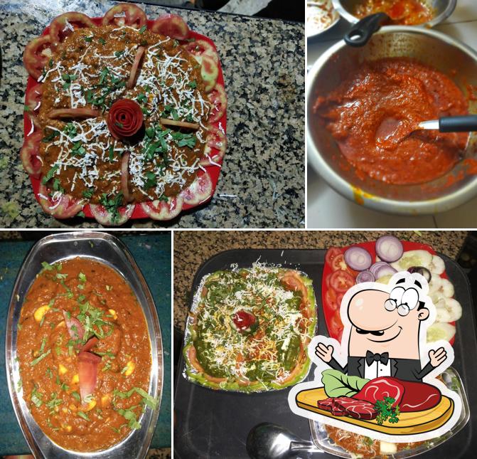 Beef carpaccio at AAOJI KHAOJI RESTAURANT Veg and Nonveg