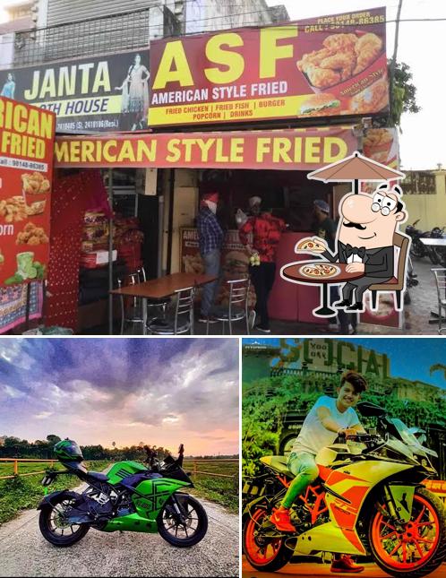 Check out the picture showing exterior and interior at ASF Rama Mandi